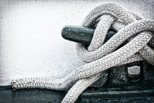 Photo of Mooring Line on Cleat