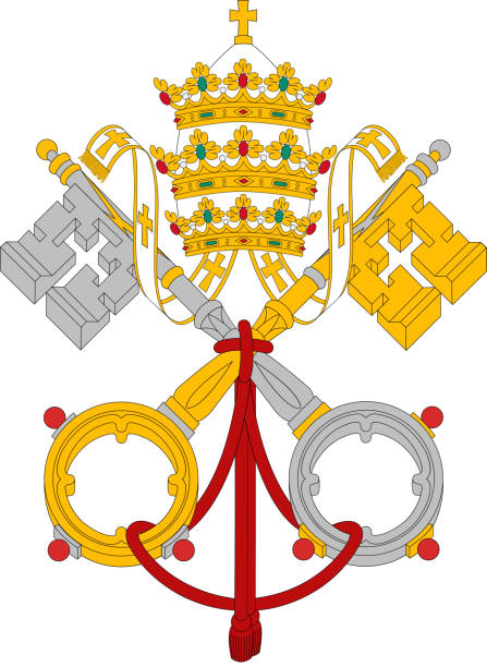 ilustrações, clipart, desenhos animados e ícones de bandeira do vaticano - we have a pope