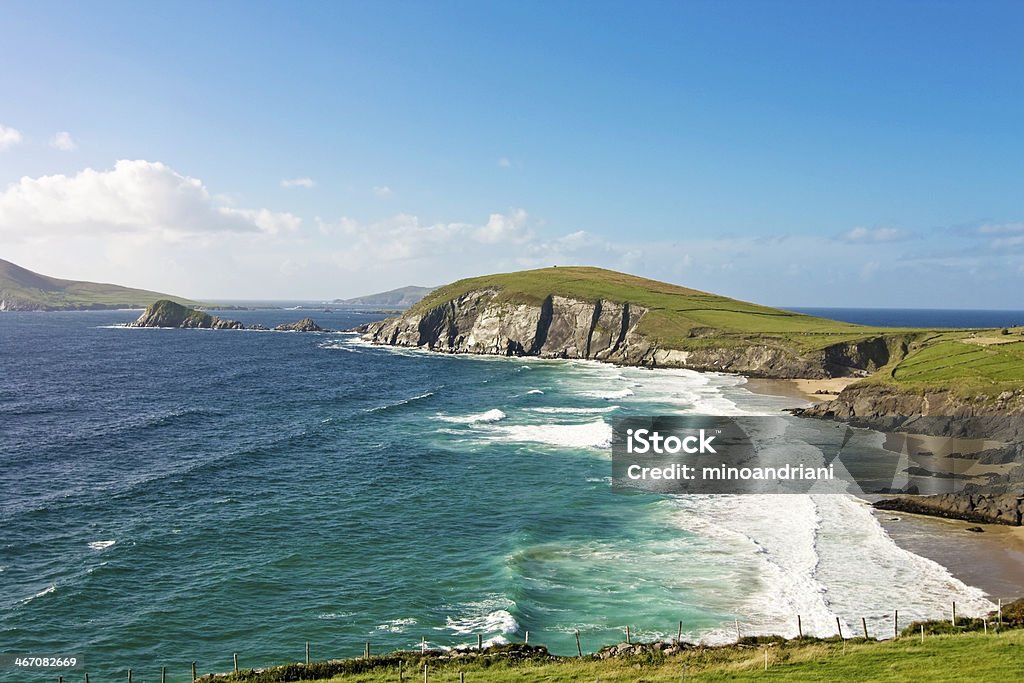 Irish landscape at sunset - dingle peninsula Killarney - Ireland Stock Photo