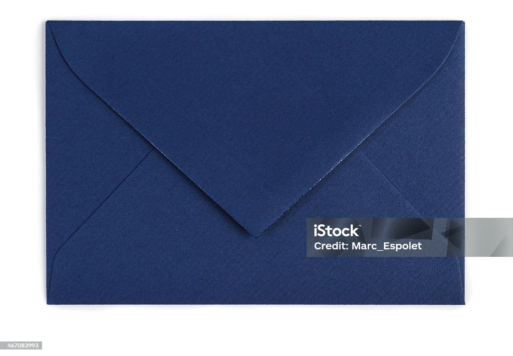 envelope azul (Traçado de Recorte) - Royalty-free Envelope Foto de stock