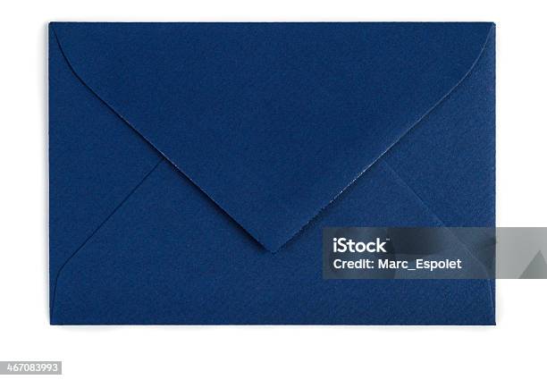 Foto de Blue Envelope e mais fotos de stock de Envelope - Envelope, Azul, Abrindo