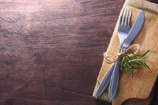 istock seasonal table with a plate and cutlery 467084746