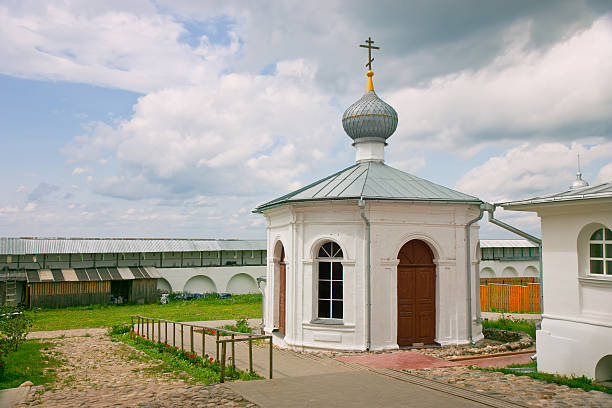 Chapel of Venerable Nikita Stylites( Russia 1768) stock photo
