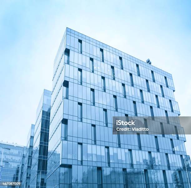 Slippery Texture Of Glass Highrise Building Stock Photo - Download Image Now - Architecture, Blue, Blueprint