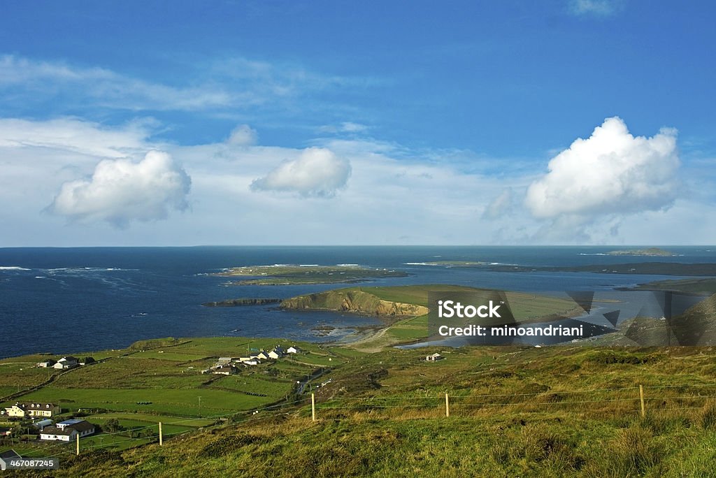 Irish paesaggio al tramonto-Penisola di dingle - Foto stock royalty-free di Ambientazione esterna