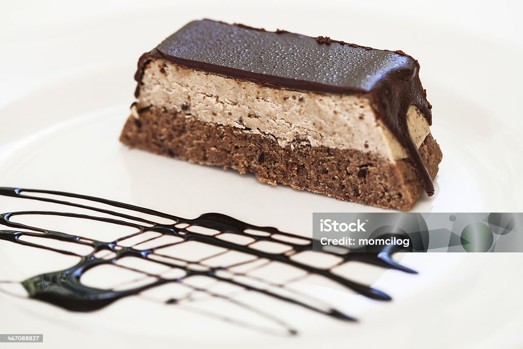 Nougat Schokoladenkuchen - Lizenzfrei Braun Stock-Foto