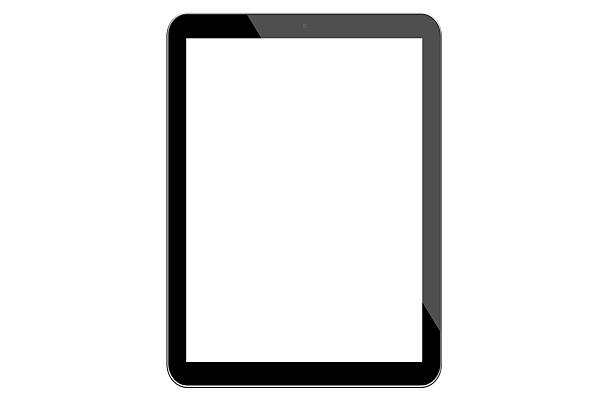 isoliert mit leeren-digital tablet - application form fotos stock-fotos und bilder