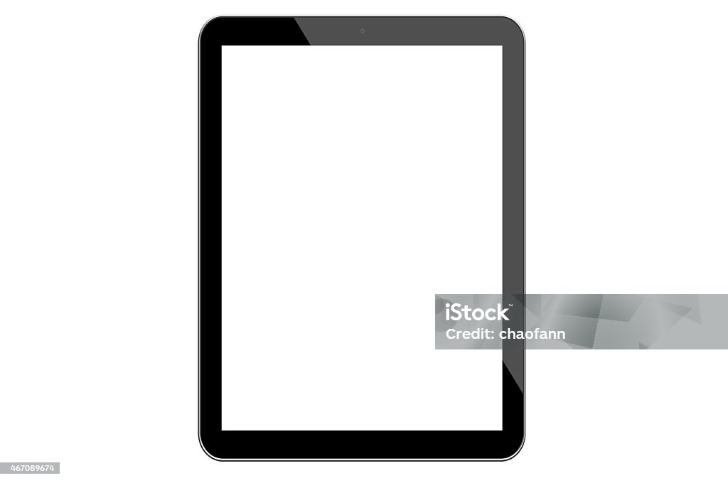 Isolated Digital Tablet Digital Tablet Isolated on a plain white background. Digital Tablet Stock Photo