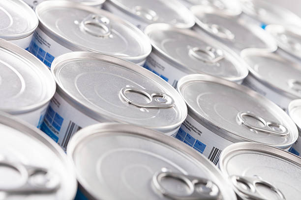 istock Background formation of canned goods 467089826