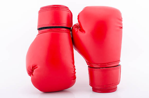 istock Red boxing gloves isolated on white 467090092