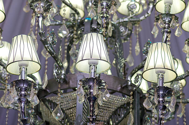 istock Event ballroom chandelier 467090284