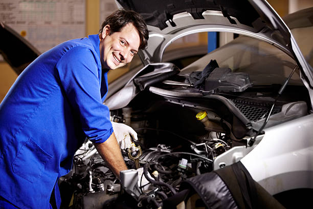 istock Checking your oil with a smile 467090551