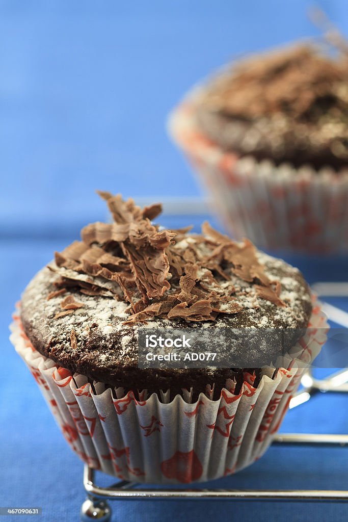 muffins de Chocolate - Royalty-free Aparar Madeira Foto de stock