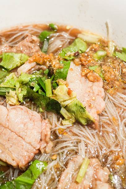 istock Asian noodle with blood 467090696