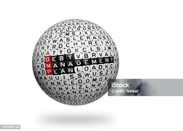 Dmp Debt Management Plan 3d Ball Stock Photo - Download Image Now - 2015, Acronym, Alphabet