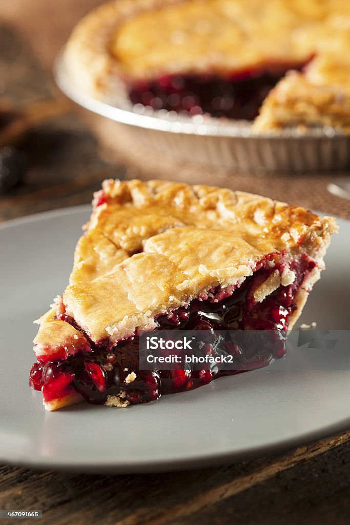 Homemade Organic Berry Pie Homemade Organic Berry Pie with blueberries and blackberries Sweet Pie Stock Photo