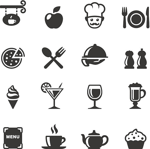 stockillustraties, clipart, cartoons en iconen met soulico - dining - eten en drinken