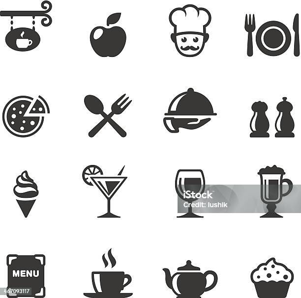 Soulico Dining Stock Illustration - Download Image Now - Icon Symbol, Food, Restaurant