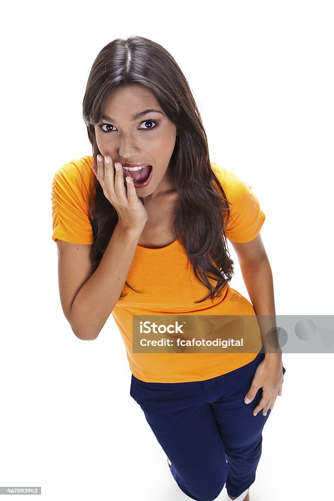 Surpresa Jovem mulher - Royalty-free 20-24 Anos Foto de stock