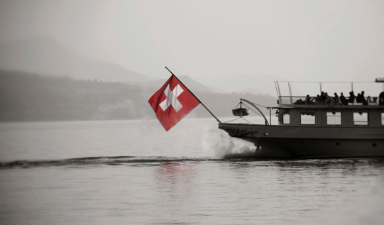 Steam boat over Geneva Lake