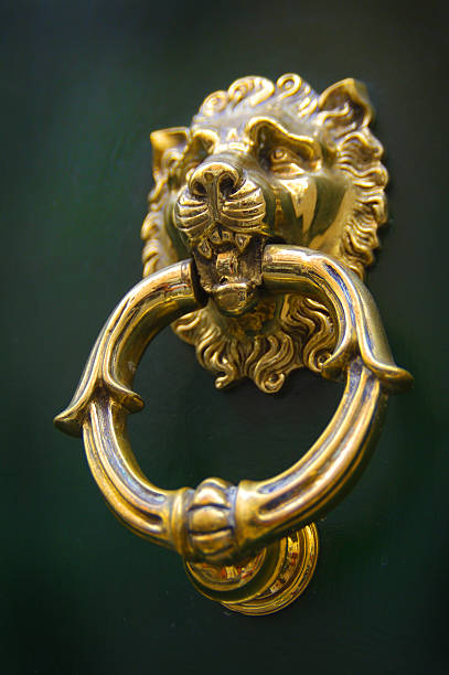 istock Bronze door knob 