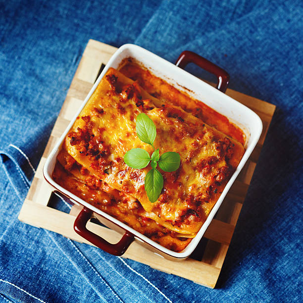 istock Italian Food. Lasagna plate. 467097850