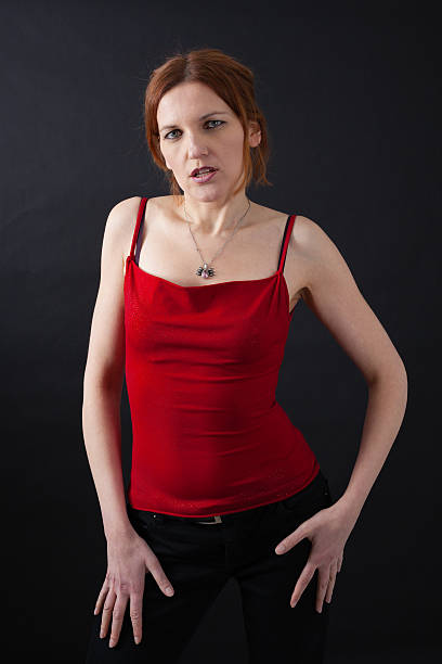 istock Beautiful woman doing different expressions in different sets of clothes 467098040
