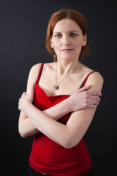 istock Beautiful woman doing different expressions in different sets of clothes 467098044