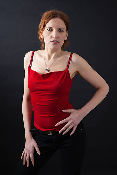 istock Beautiful woman doing different expressions in different sets of clothes 467098046