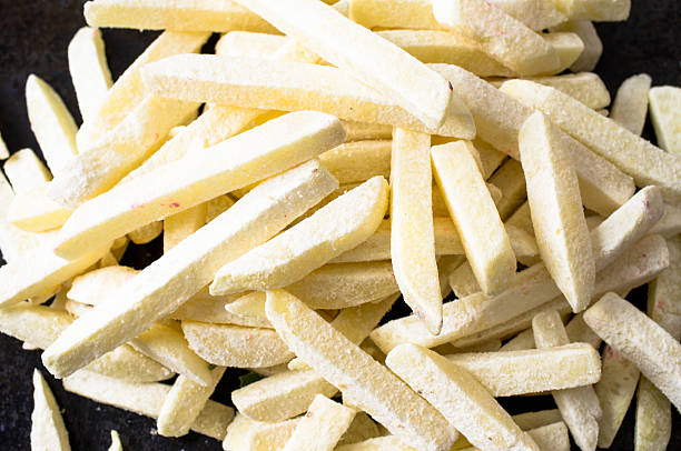 istock Frozen French fries for 467100656