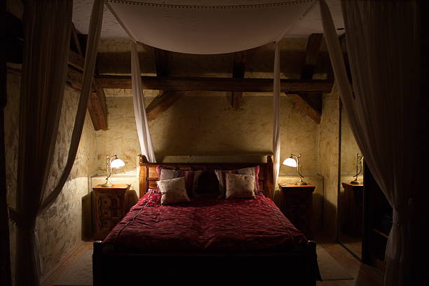 istock Renascence  Bed in the dark 467101483