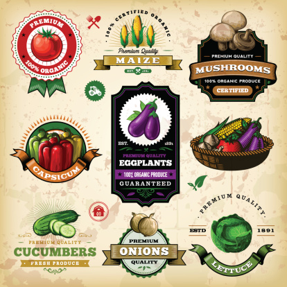 Assorted Vegetable Labels