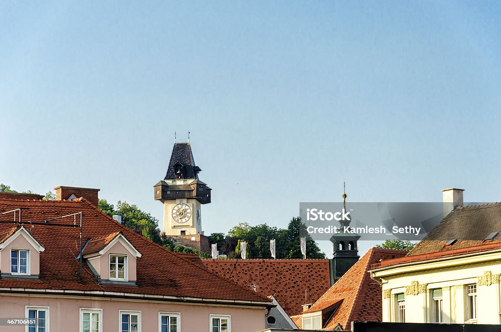 Torre do Relógio de Graz - Foto de stock de Antigo royalty-free