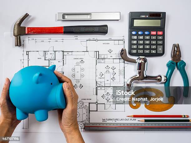 Visual Representation Of The Steps Towards Home Remodeling Stock Photo - Download Image Now