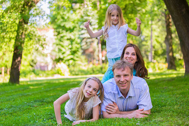 istock Happy family having fun 467111167