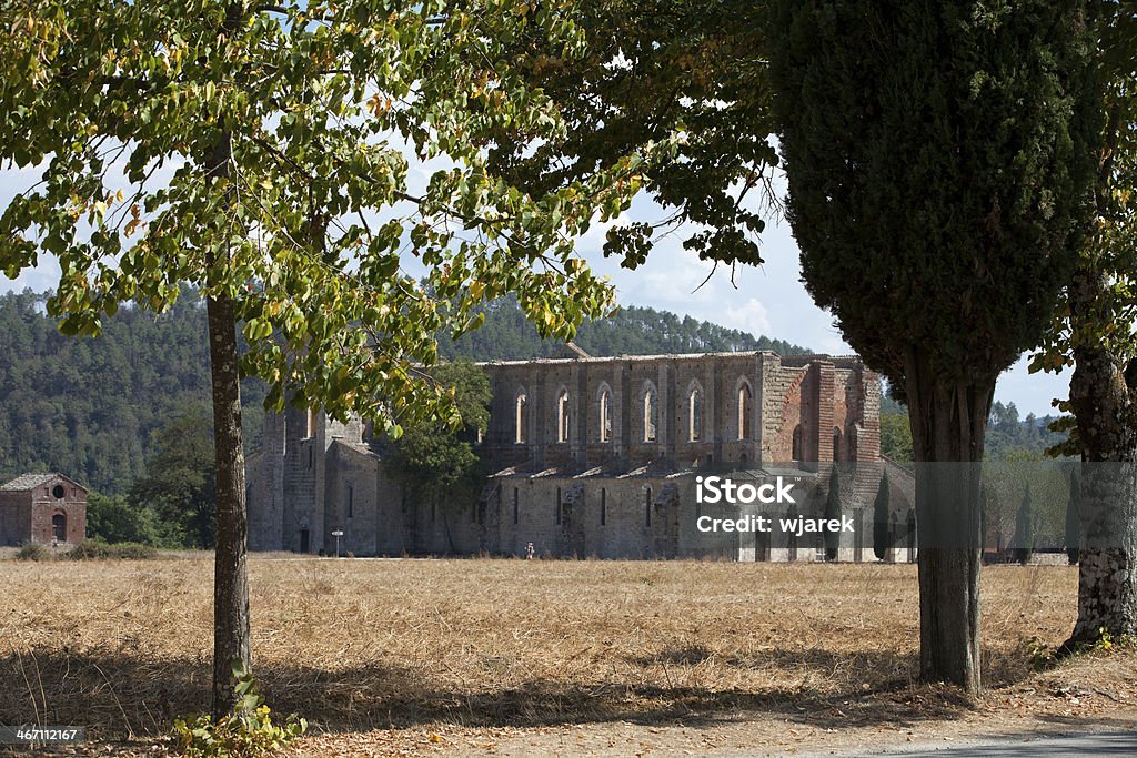 Abadia de São Galgano, Toscana - Foto de stock de Abadia - Igreja royalty-free