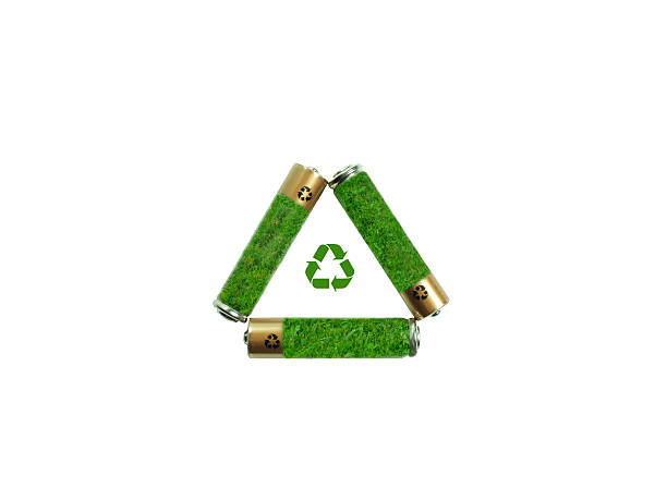 istock Recycling Symbol created with AAA batteries. 467114594