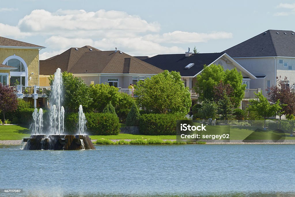 Canadiana casas de luxo em Manitoba - Royalty-free Distrito Residencial Foto de stock