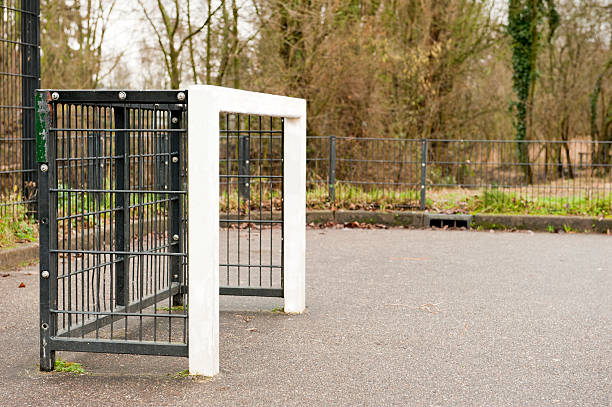 istock square schoolyard soccer goalpost side view 467118031