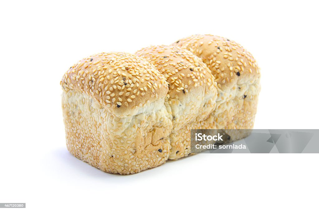 Bread Rows Whole Grain Bread Row With Black And White Sesame Stock Photo ...