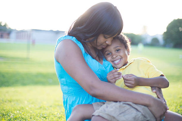 istock Mother hold Son in her Arms 467120802