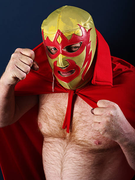 istock Luchador portrait 467120853