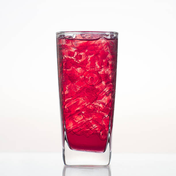 istock Sweet and cold pomegranate fruit juice in glass isolated 467120902