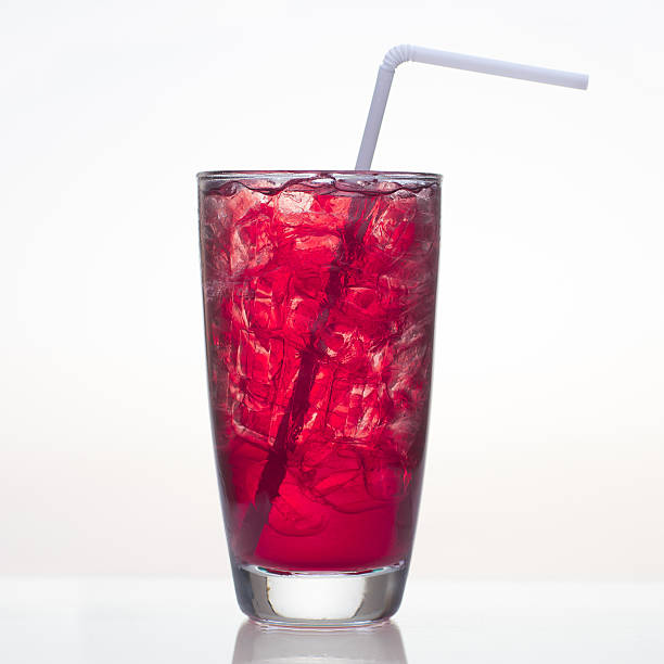 istock Cold pomegranate fruit juice in glass isolated 467120904