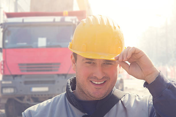 istock Real and ordinary construction worker on his job. 467122836
