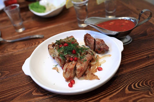 istock Plate of shish kebab 467124963