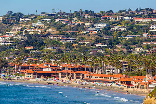 costa di la jolla, ca (p) - la jolla cove foto e immagini stock