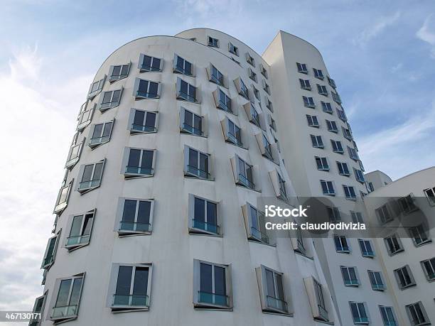 Media Harbour Duesseldorf Stock Photo - Download Image Now - Architecture, Capital Cities, Commercial Dock