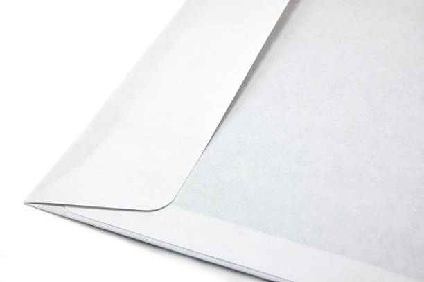 istock Open envelope, large detailed isolated macro closeup studio shot 467130685