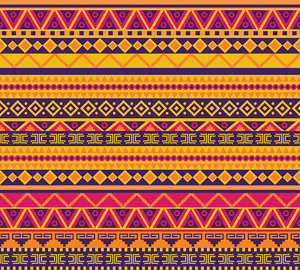 tribal-muster - afrikanische kultur stock-grafiken, -clipart, -cartoons und -symbole